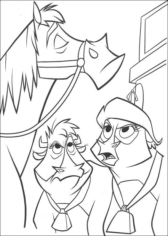 Fisă de colorat cu O ferma trasnita de colorat p09