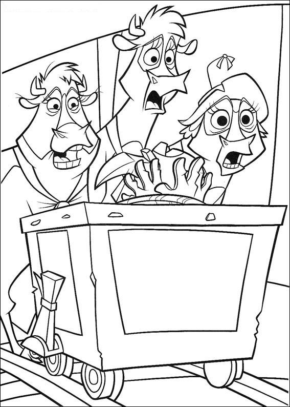 Fisă de colorat cu O ferma trasnita de colorat p36