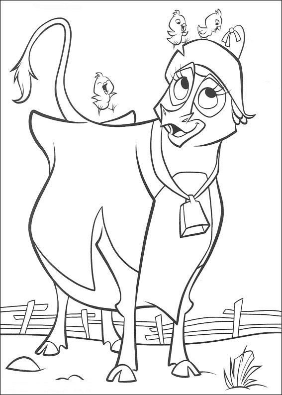 Fisă de colorat cu O ferma trasnita de colorat p51