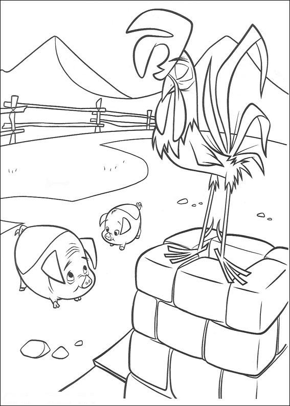 Fisă de colorat cu O ferma trasnita de colorat p53