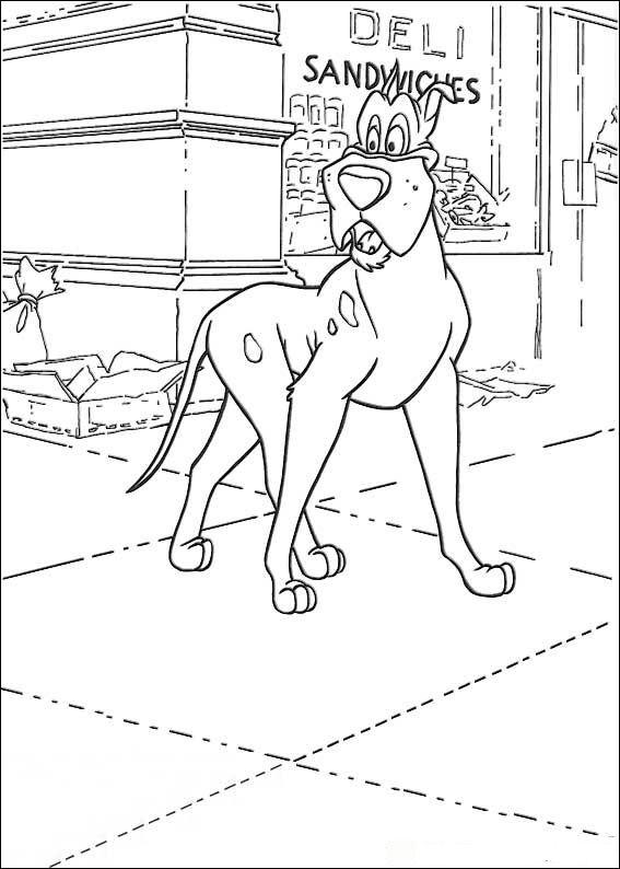 Fisă de colorat cu Oliver de colorat p21