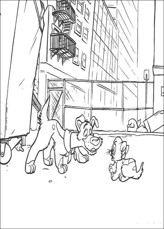 Fisă de colorat cu Oliver de colorat p23