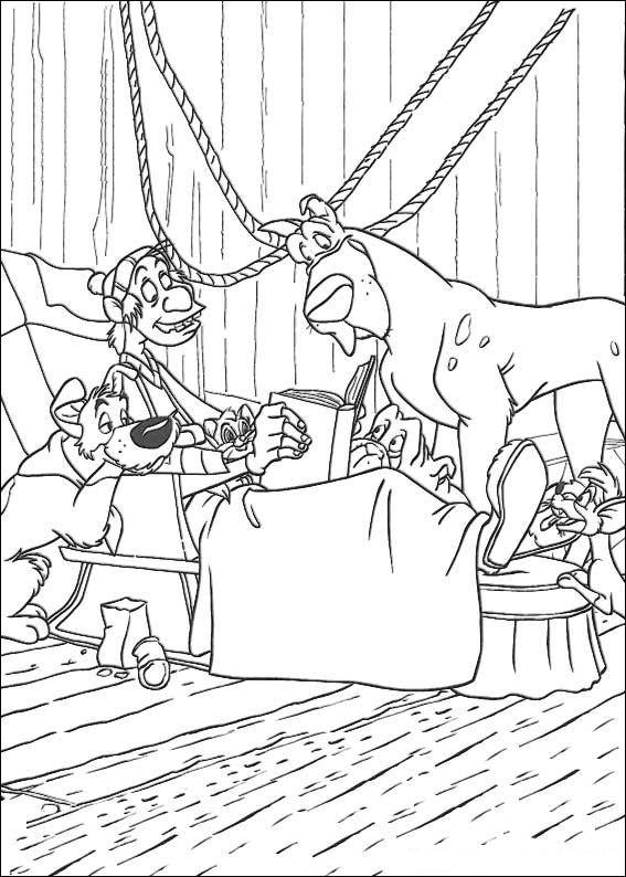 Fisă de colorat cu Oliver de colorat p27