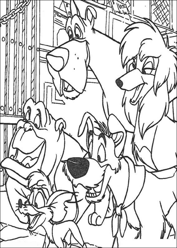 Fisă de colorat cu Oliver de colorat p28