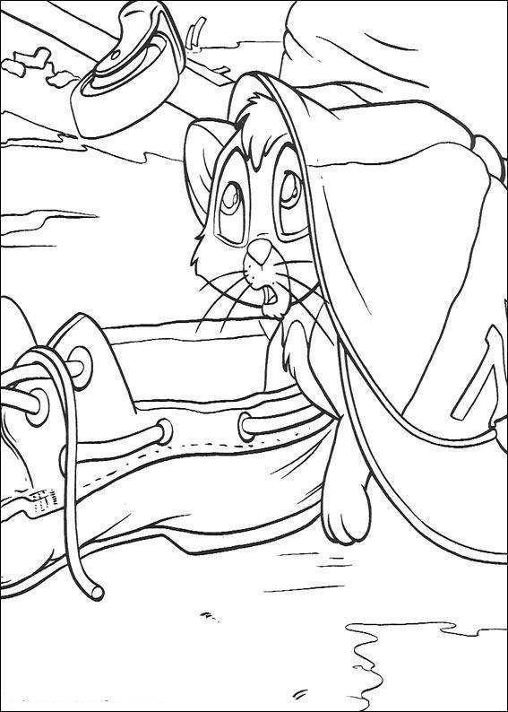 Fisă de colorat cu Oliver de colorat p38