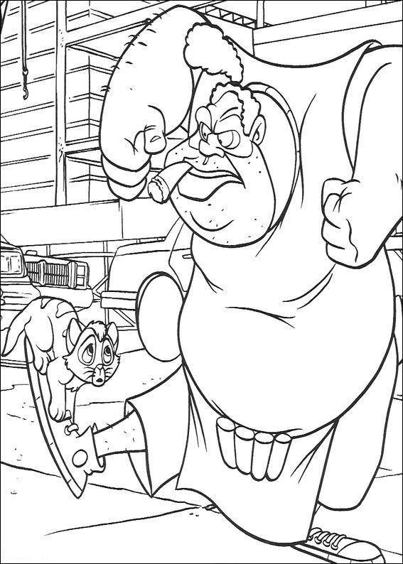 Fisă de colorat cu Oliver de colorat p39