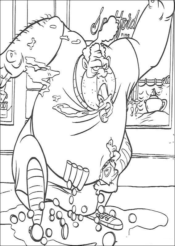 Fisă de colorat cu Oliver de colorat p44