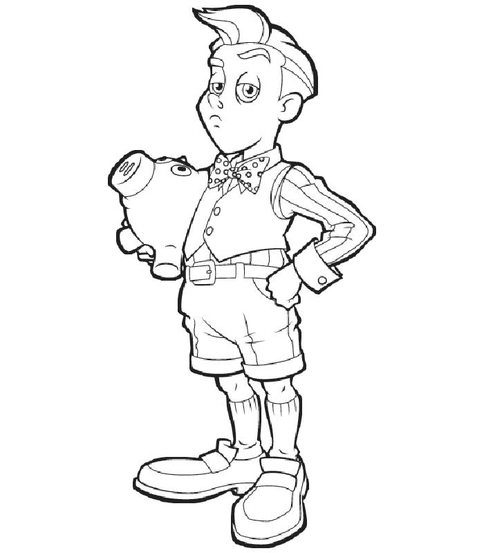 Fisă de colorat cu Oraselul lenes de colorat p10