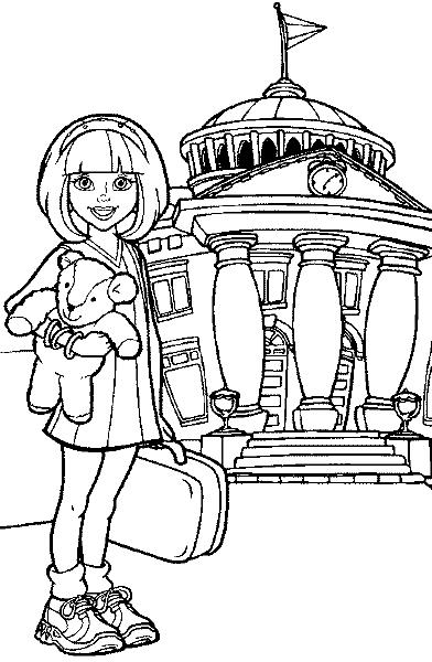 Fisă de colorat cu Oraselul lenes de colorat p12