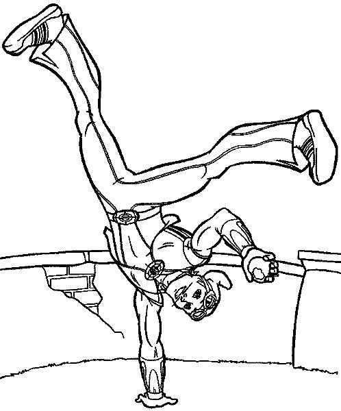 Fisă de colorat cu Oraselul lenes de colorat p18