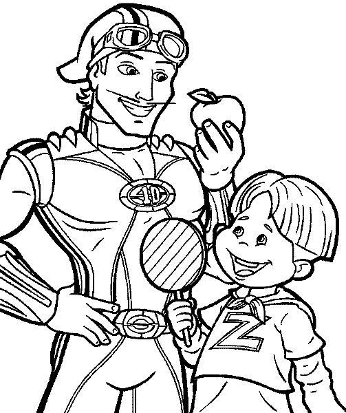 Fisă de colorat cu Oraselul lenes de colorat p23