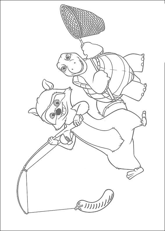 Fisă de colorat cu Over the hedge de colorat p06