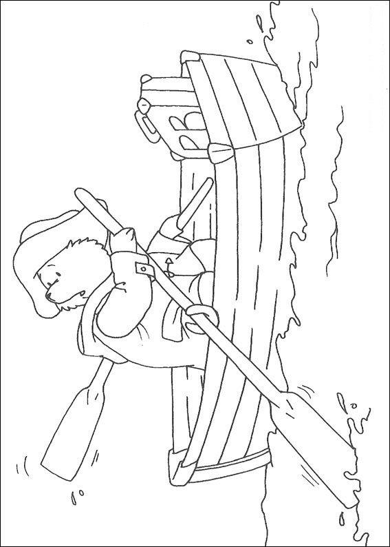 Fisă de colorat cu Paddington bear de colorat p02