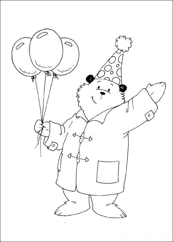 Fisă de colorat cu Paddington bear de colorat p13
