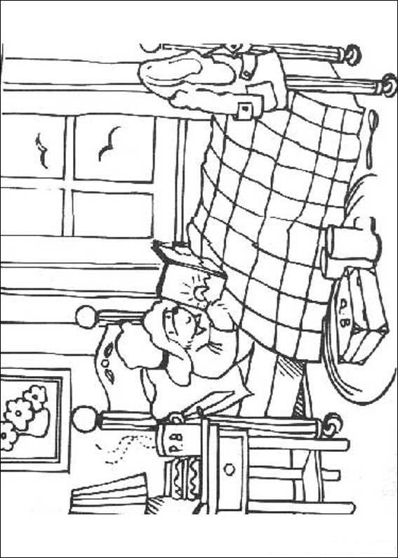 Fisă de colorat cu Paddington bear de colorat p14