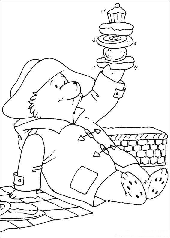 Fisă de colorat cu Paddington bear de colorat p23