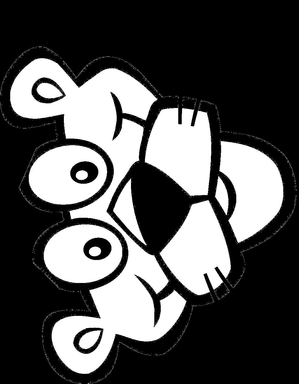 Fisă de colorat cu Pantera roz de colorat p10