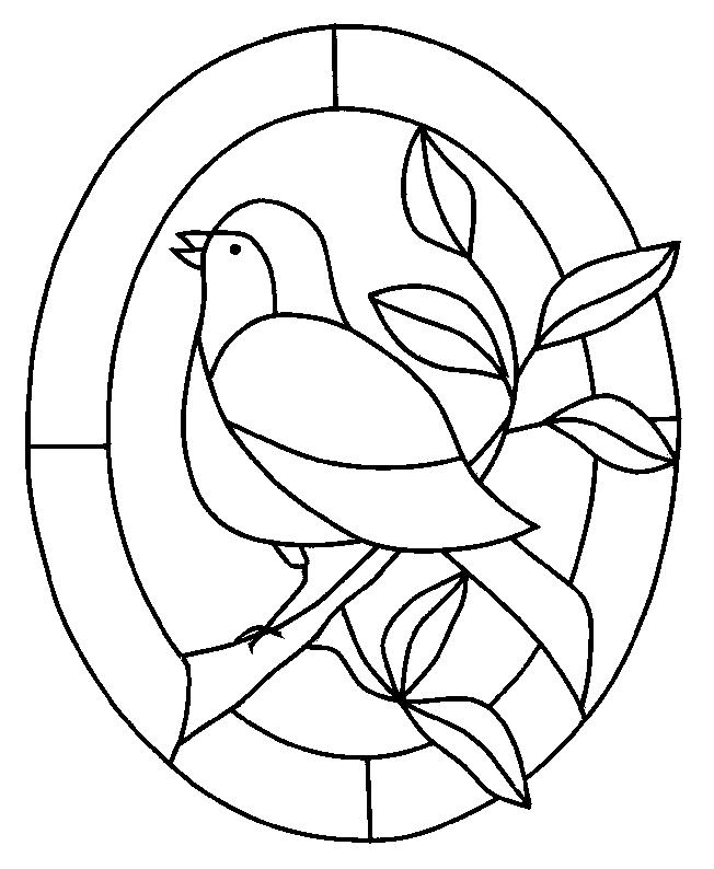 Fisă de colorat cu Pasari de colorat p73