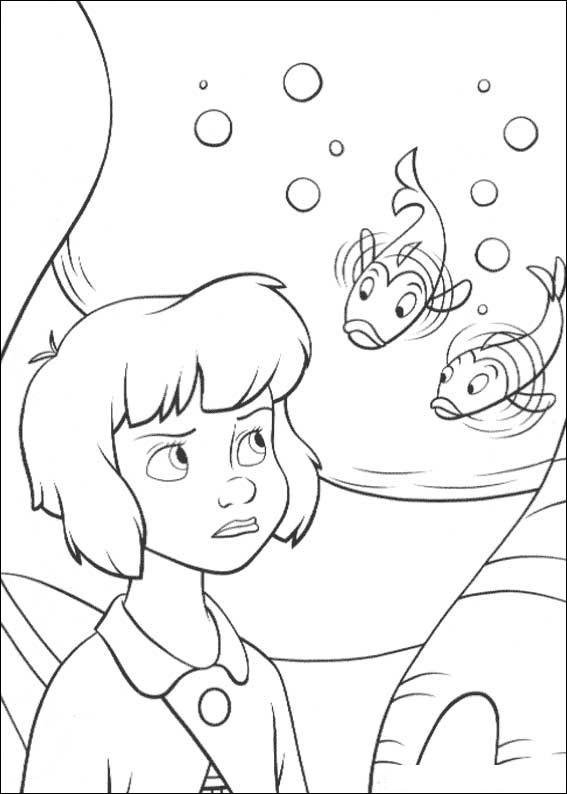 Fisă de colorat cu Peter pan 2 de colorat p07