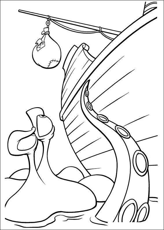 Fisă de colorat cu Peter pan 2 de colorat p20