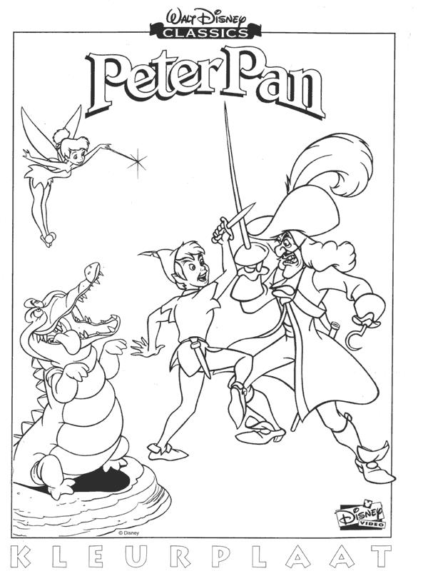 Fisă de colorat cu Peter pan de colorat p01
