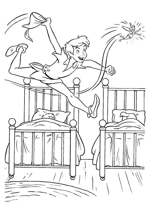 Fisă de colorat cu Peter pan de colorat p05