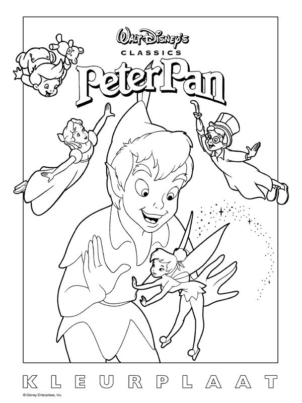 Fisă de colorat cu Peter pan de colorat p16