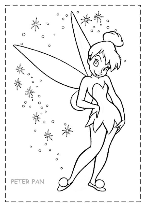 Fisă de colorat cu Peter pan de colorat p27