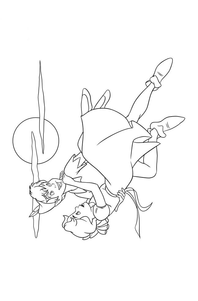 Fisă de colorat cu Peter pan de colorat p38