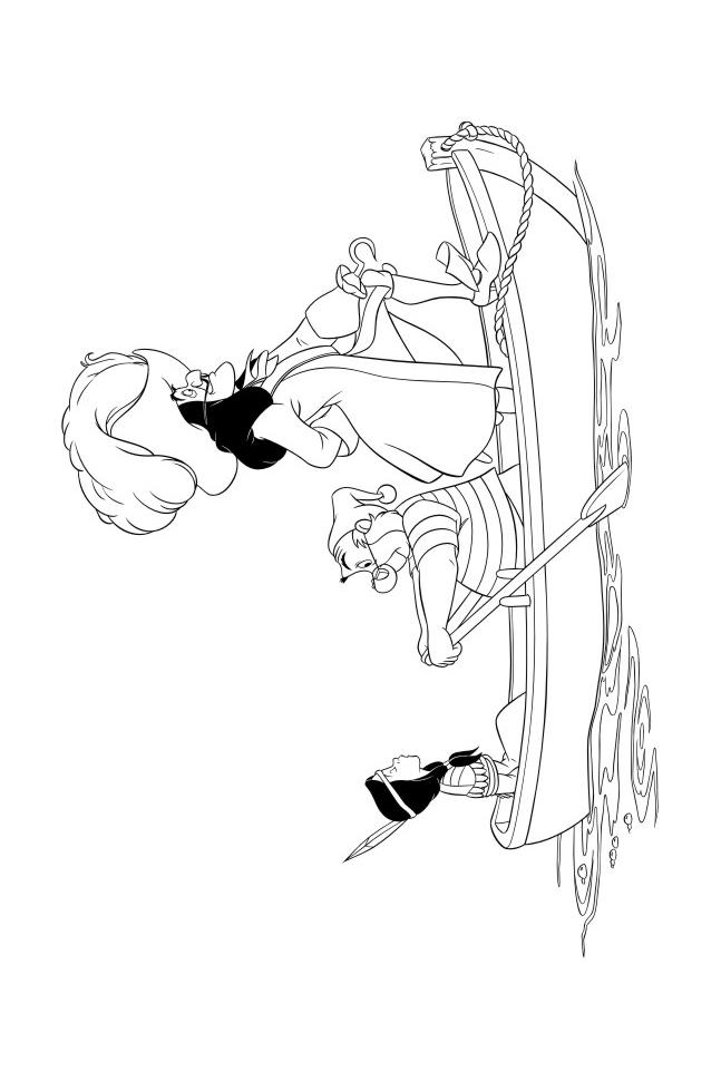 Fisă de colorat cu Peter pan de colorat p42