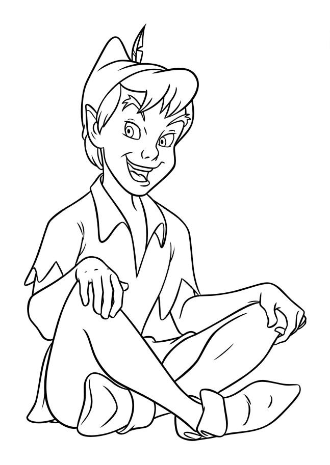 Fisă de colorat cu Peter pan de colorat p49