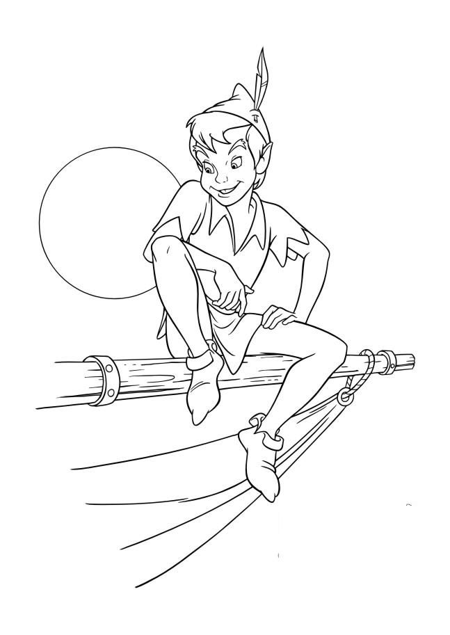 Fisă de colorat cu Peter pan de colorat p51
