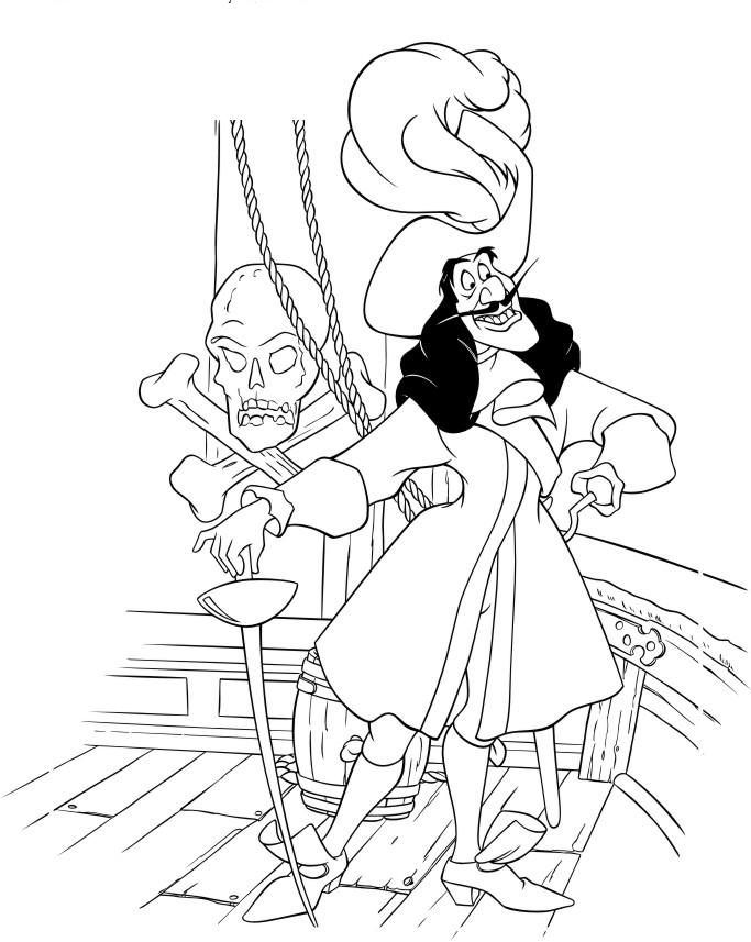 Fisă de colorat cu Peter pan de colorat p63