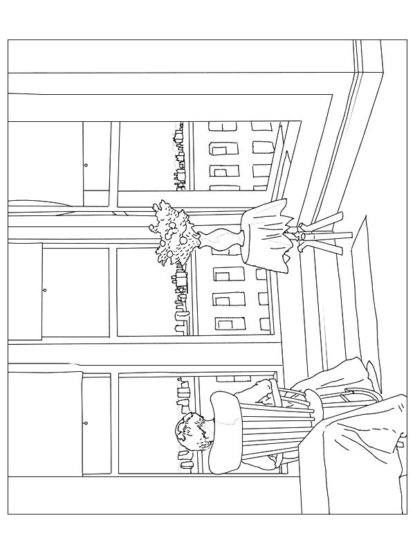 Fisă de colorat cu Picturi celebre de colorat p03