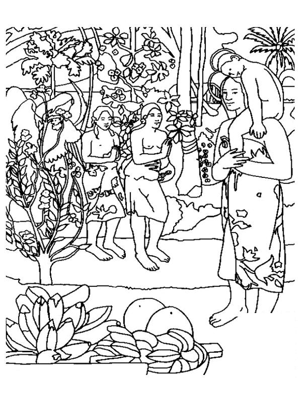 Fisă de colorat cu Picturi celebre de colorat p05