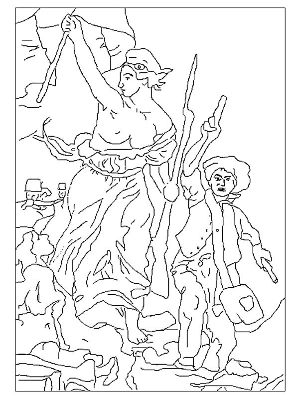 Fisă de colorat cu Picturi celebre de colorat p09