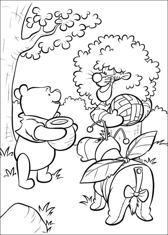 Fisă de colorat cu Piglet de colorat p02