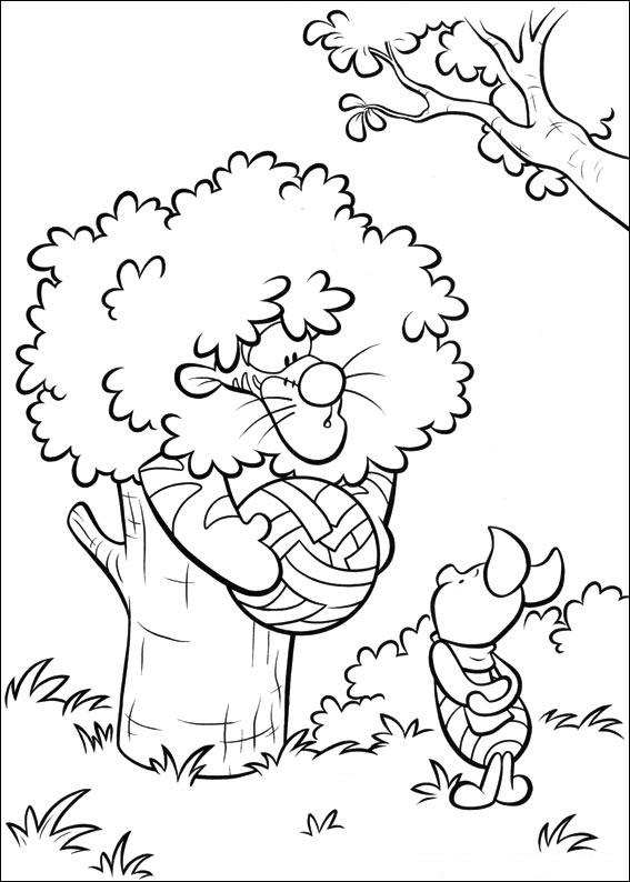 Fisă de colorat cu Piglet de colorat p04