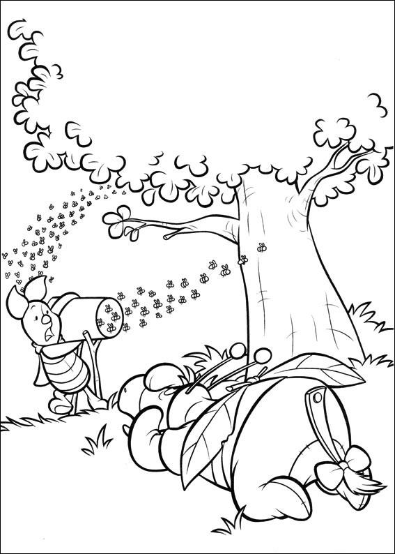 Fisă de colorat cu Piglet de colorat p06