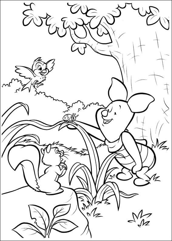 Fisă de colorat cu Piglet de colorat p10