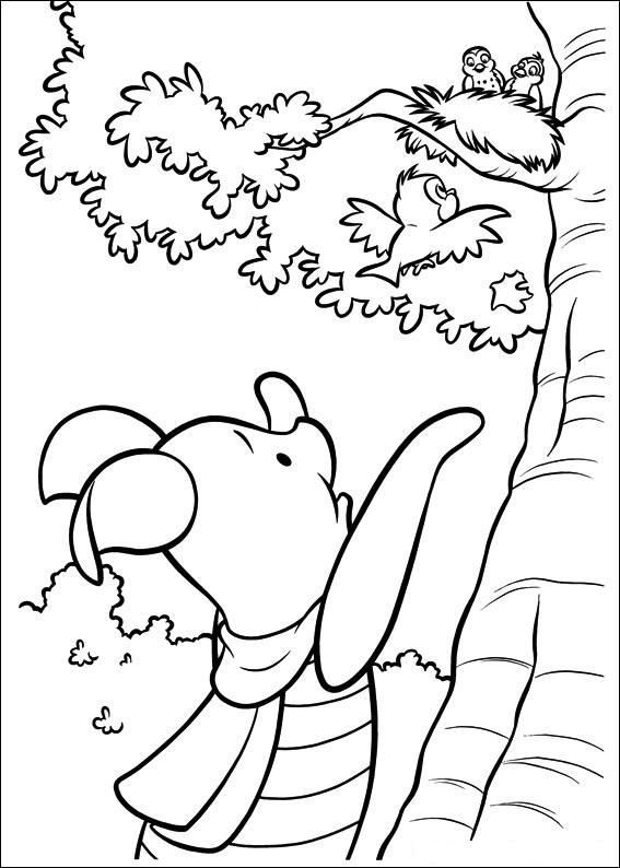 Fisă de colorat cu Piglet de colorat p12