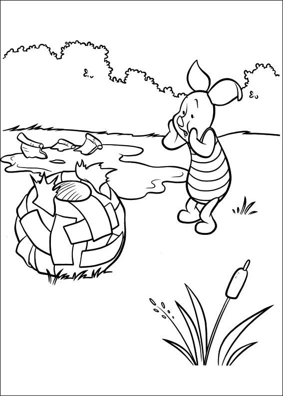 Fisă de colorat cu Piglet de colorat p15