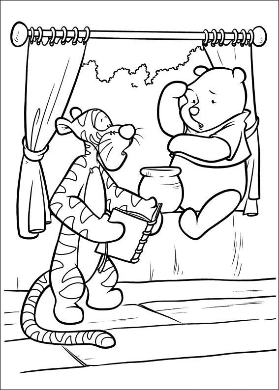 Fisă de colorat cu Piglet de colorat p16