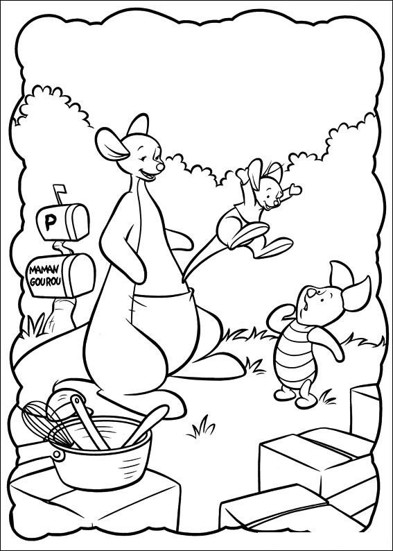 Fisă de colorat cu Piglet de colorat p19