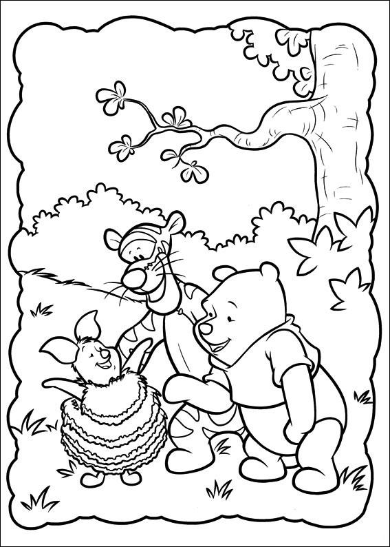 Fisă de colorat cu Piglet de colorat p23