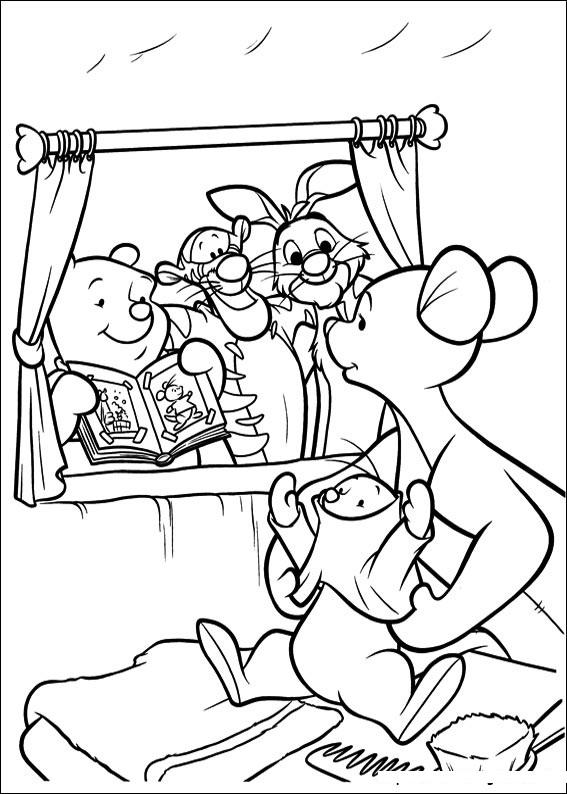 Fisă de colorat cu Piglet de colorat p26