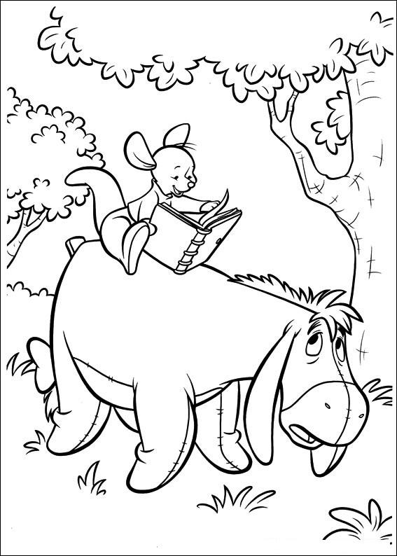 Fisă de colorat cu Piglet de colorat p28