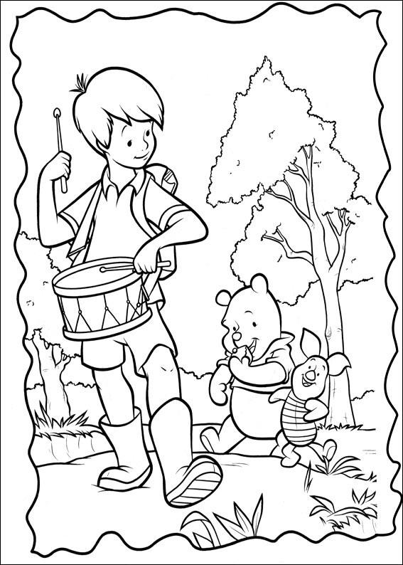 Fisă de colorat cu Piglet de colorat p29