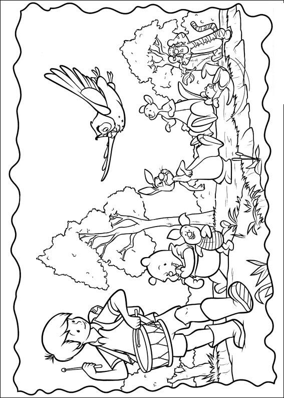 Fisă de colorat cu Piglet de colorat p30