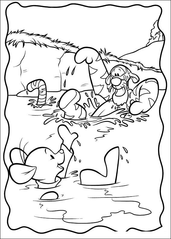 Fisă de colorat cu Piglet de colorat p32